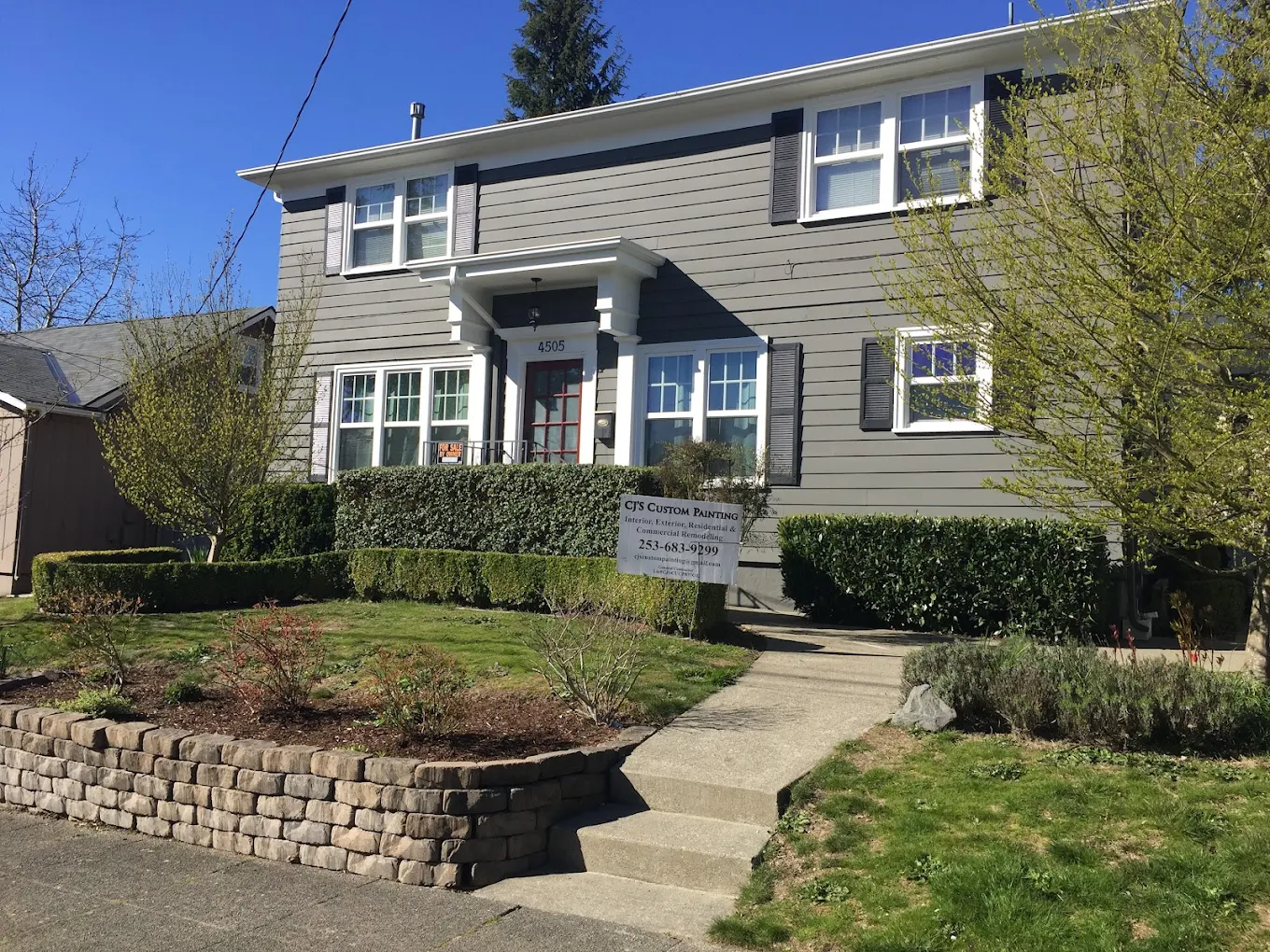 Completed residential exterior
