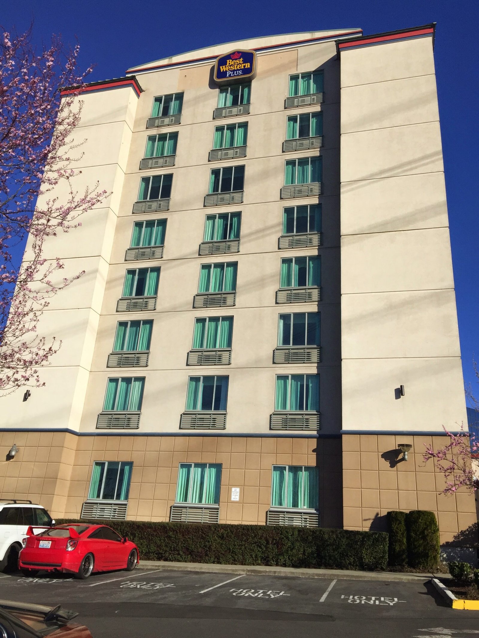 Completed Best Western hotel exterior