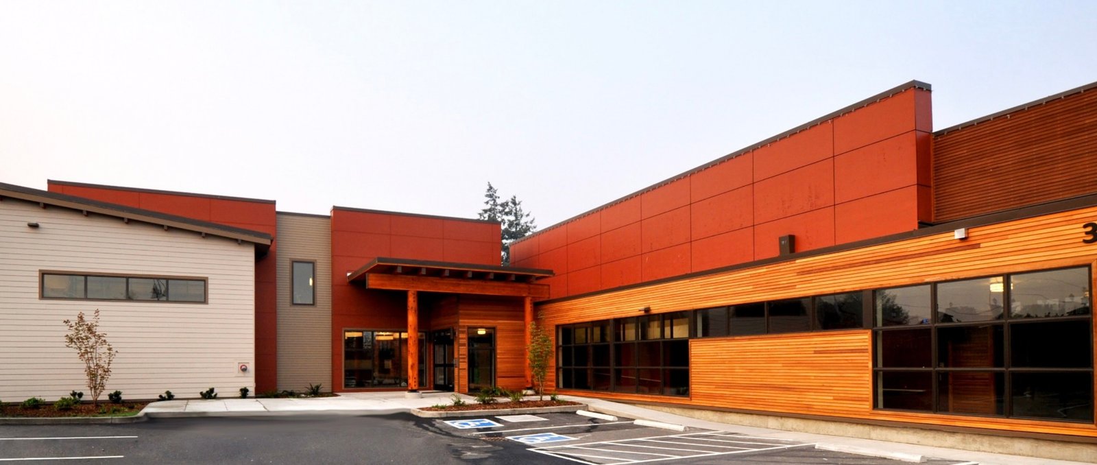 Completed multicolor exterior
