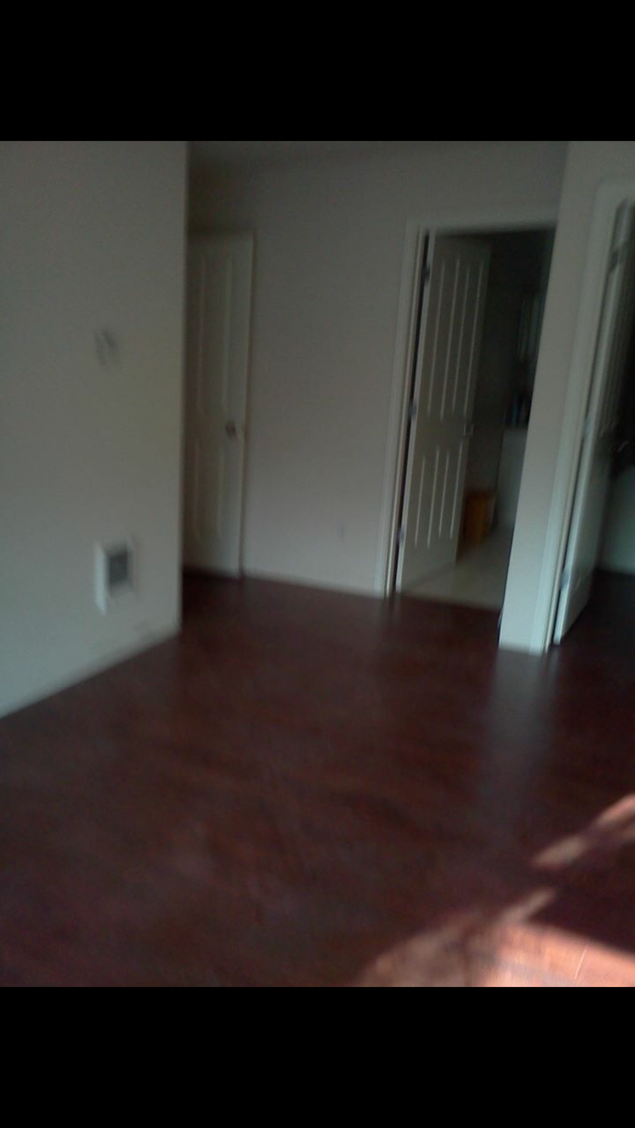 Completed wood-look flooring