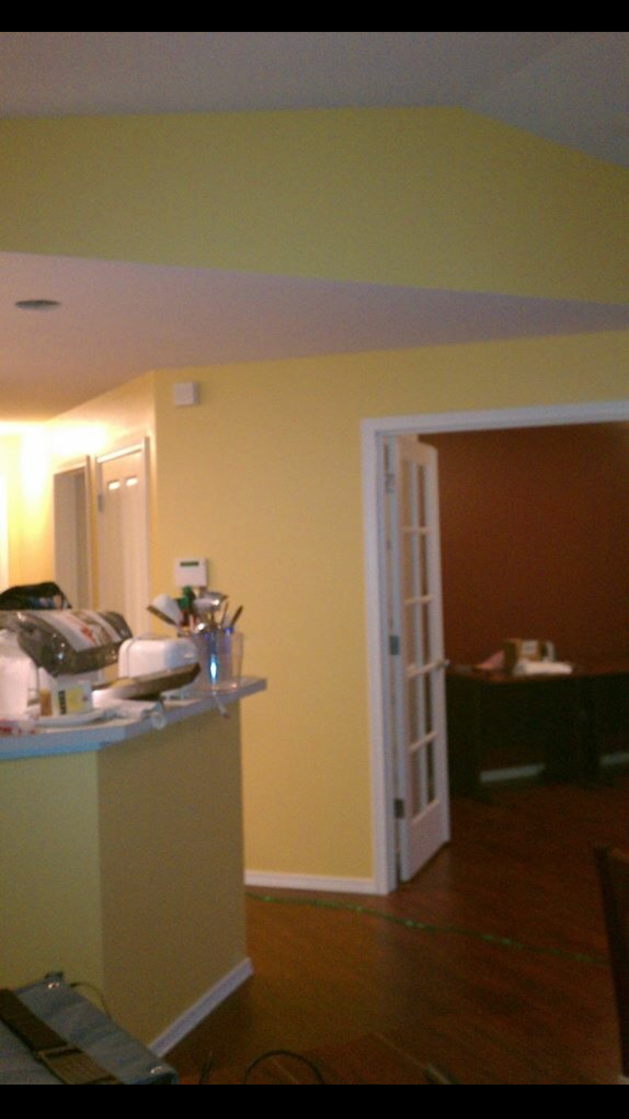 Finished flooring through the living area