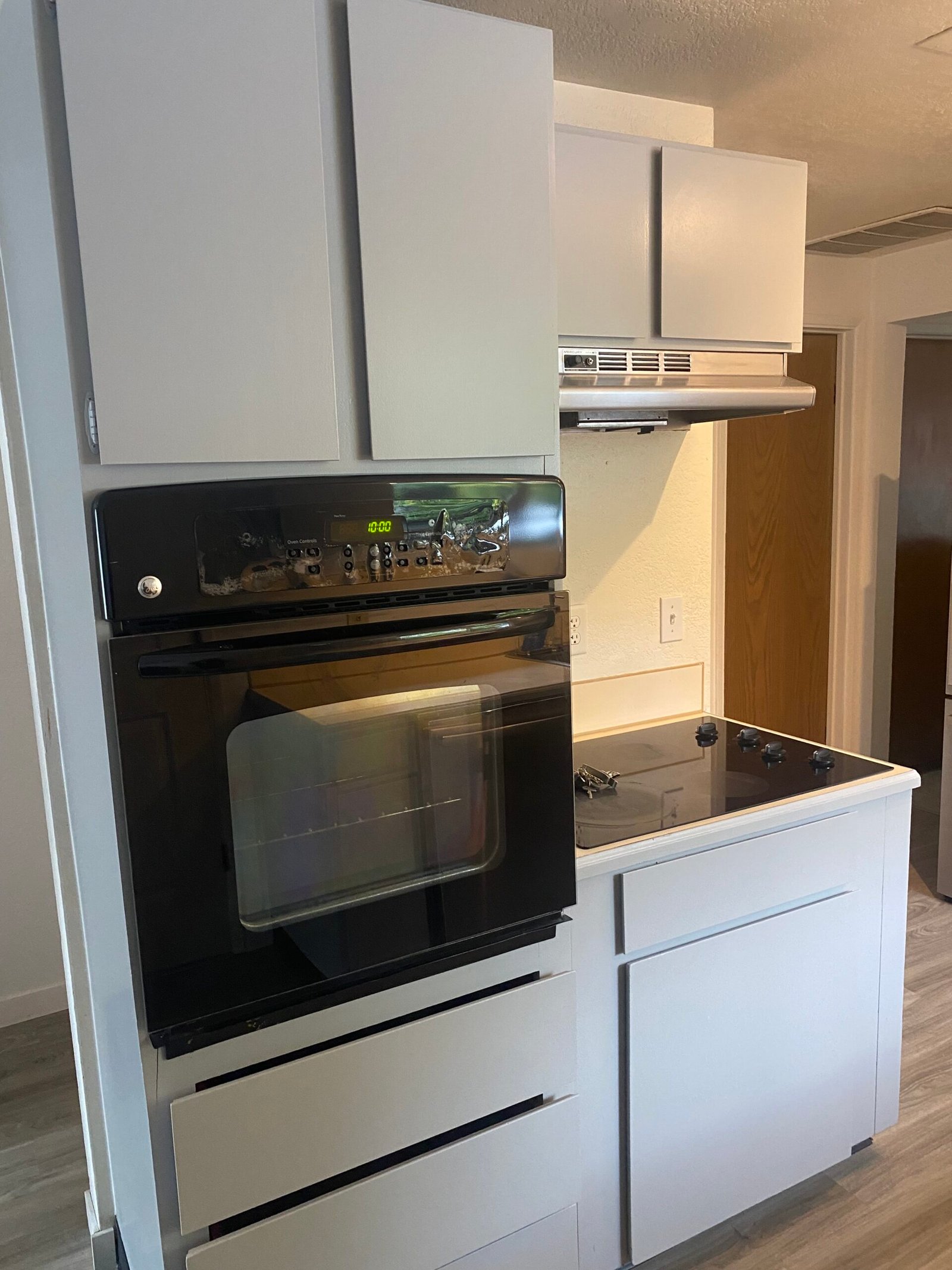 Completed flat-panel cabinets