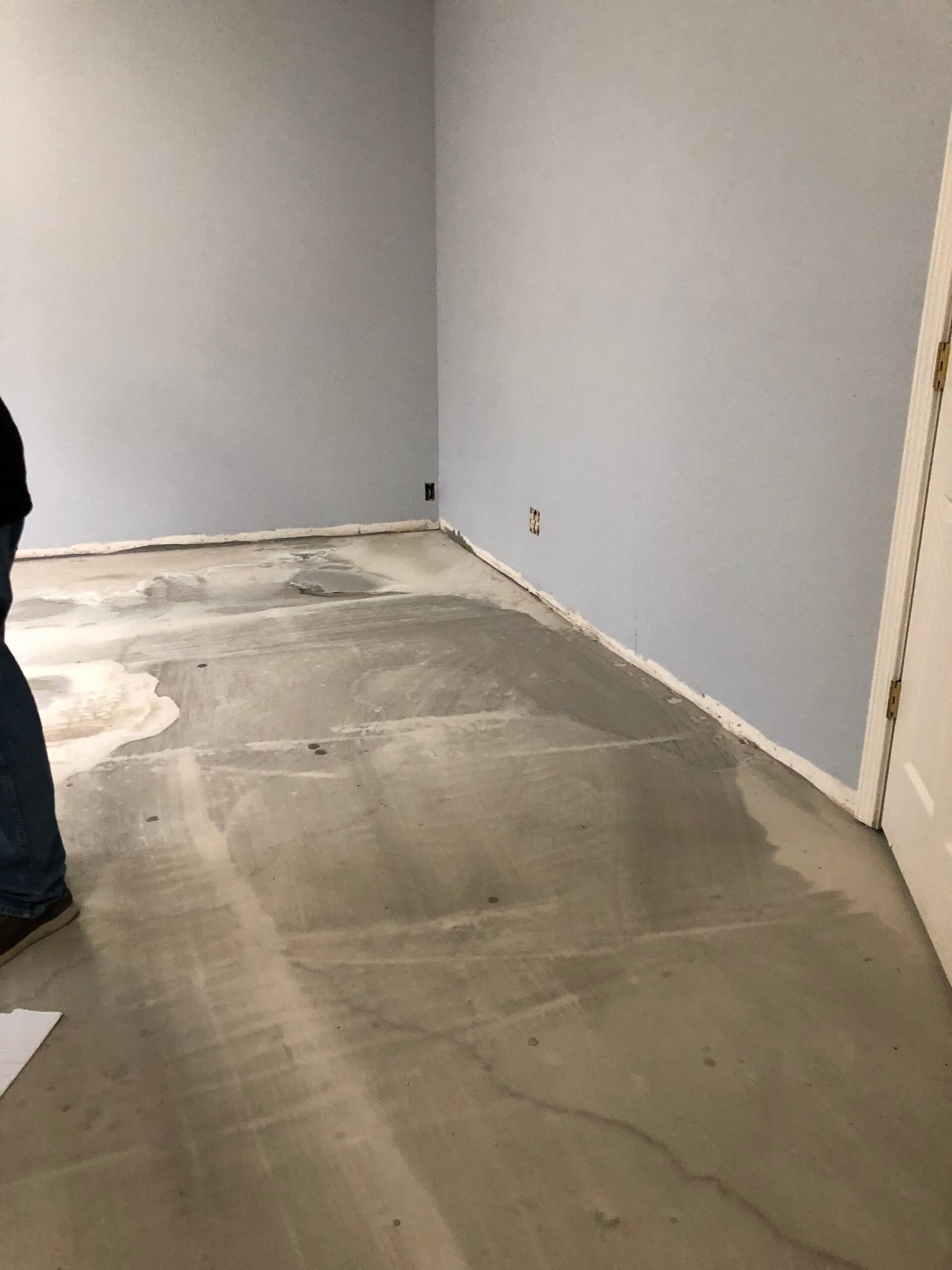 Floor prepared for installation