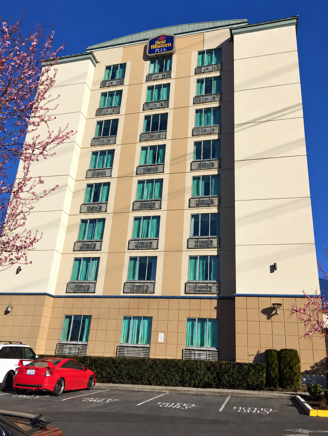 Completed Best Western hotel exterior